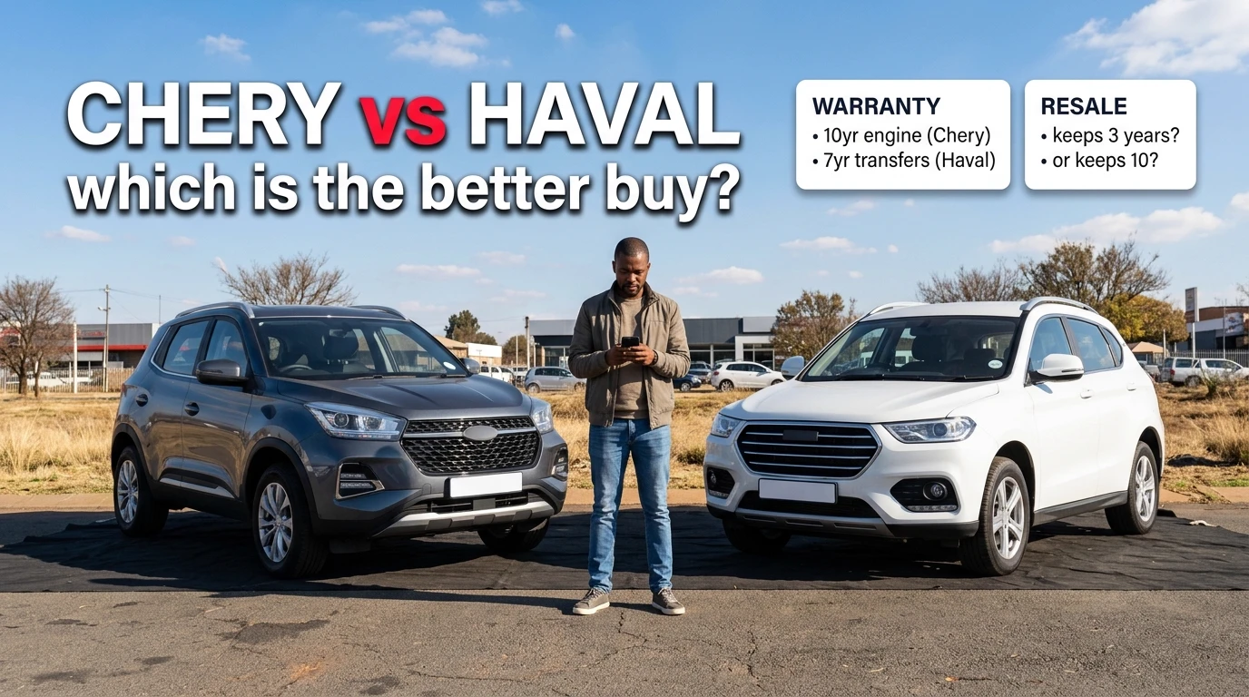 Chery vs Haval in South Africa — a Johannesburg dealer compares warranty, service plans and resale between the two brands